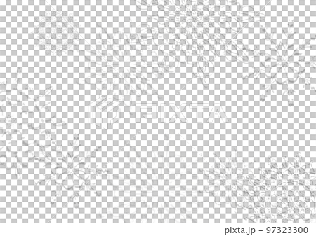 レースのような雪の結晶　背景 97323300