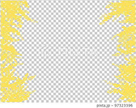 含羞草剪影框④（左右，黃色） 97323396