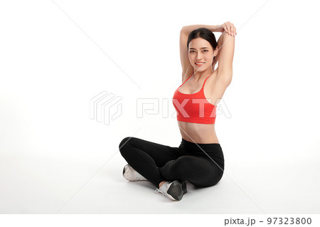 Beautiful young asian sport woman with sportswear ready for exercise on white background, Advertising sportswear and yoga wear, Healthy lifestyle, sport. Beautiful young asian sport woman with sportswear ready for exercise on white background, Advertising sportswear and yoga wear, Healthy lifestyle, sport. 97323800