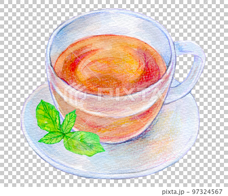 Warm tea watercolor illustration 97324567
