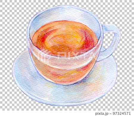 Warm tea watercolor illustration 97324571