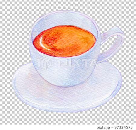 Warm tea watercolor illustration 97324573