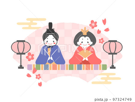ひな祭りのイメージイラスト 97324749
