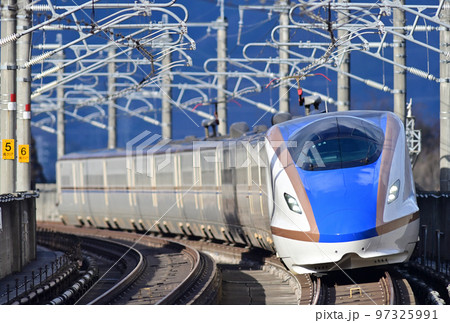 上越新幹線　上毛高原ー高崎　JR東日本　E7系　F24編成（新潟）　とき　たにがわ 97325991