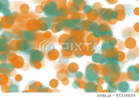 Abstract background with green and orange bokeh 97326604