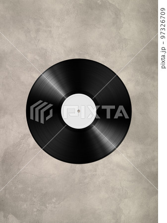Vinyl record isolated on concrete background 97326709