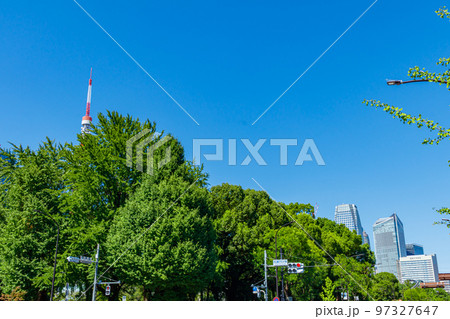【東京の都市風景】芝公園周辺の都市風景 【東京の都市風景】芝公園周辺の都市風景 97327647