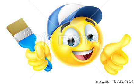 Painter Decorator Handyman Emoticon Emoji Icon Painter Decorator Handyman Emoticon Emoji Icon 97327814