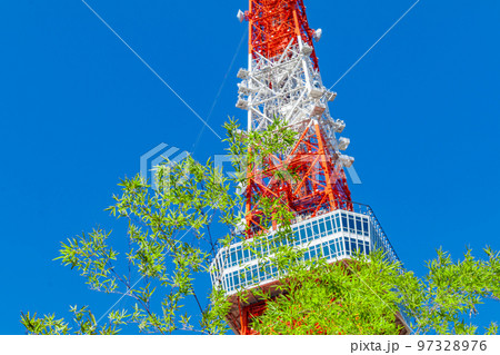 【東京の都市風景】東京タワー周辺の都市風景 【東京の都市風景】東京タワー周辺の都市風景 97328976