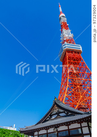 【東京の都市風景】東京タワー周辺の都市風景 【東京の都市風景】東京タワー周辺の都市風景 97329004