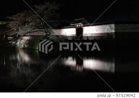 小田原城お堀馬出門土橋夜景2 97329042