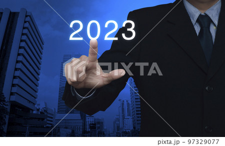 Business happy new year 2023 cover concept 97329077
