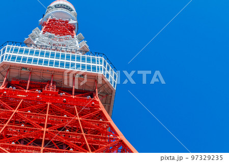 【東京の都市風景】東京タワー周辺の都市風景 97329235