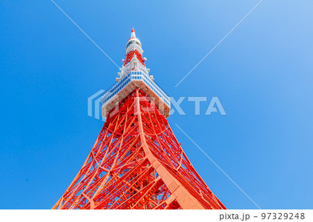 【東京の都市風景】東京タワー周辺の都市風景 【東京の都市風景】東京タワー周辺の都市風景 97329248