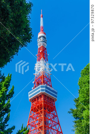 【東京の都市風景】東京タワー周辺の都市風景 【東京の都市風景】東京タワー周辺の都市風景 97329870