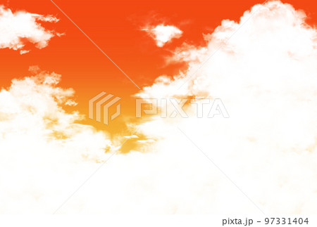 背景素材_夕焼けと雲 97331404