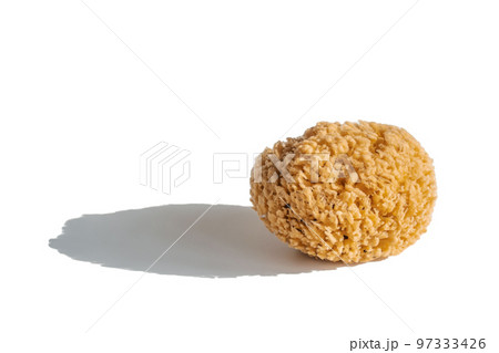 Natural sea sponge on a white background Natural sea sponge on a white background 97333426