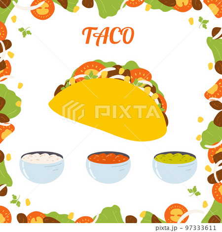 talking taco clipart borders