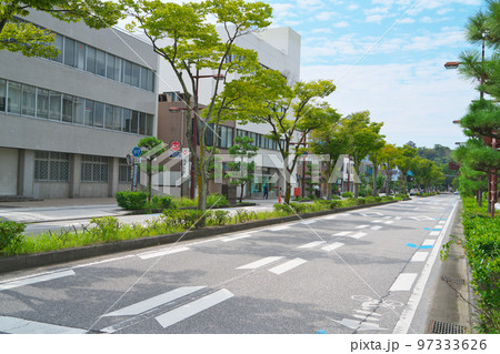 彦根駅前お城通りの風景2　滋賀県彦根市 97333626