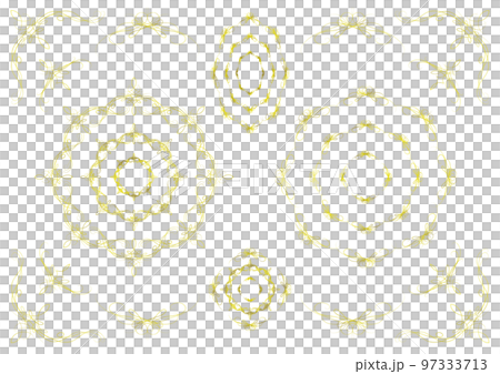 Swirl decorative pattern -gold- 97333713