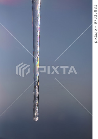 icicles are melting in colorful light icicles are melting in colorful light 97333981