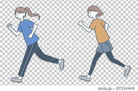 Woman jogging Woman jogging 97334449