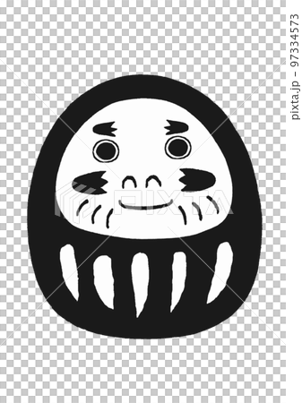 Daruma Black Oiagari Koboshi Lucky Goods 97334573