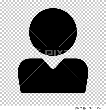 Businessman silhouette icon. office worker. vector. 97334578