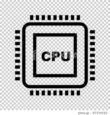 CPU icon. processor icon. vector. 97334583