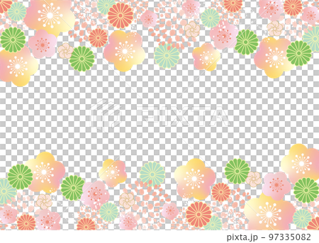 Gorgeous Japanese style pattern background material 97335082