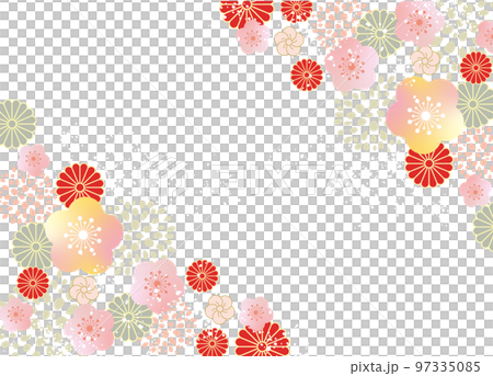 Gorgeous Japanese style pattern background material 97335085