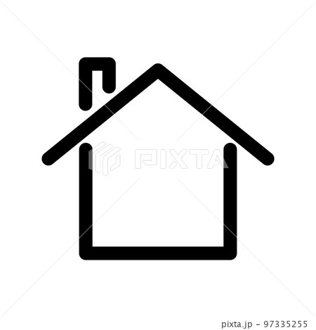シンプルな家のアイコン。ホームアイコン。ベクター。 97335255
