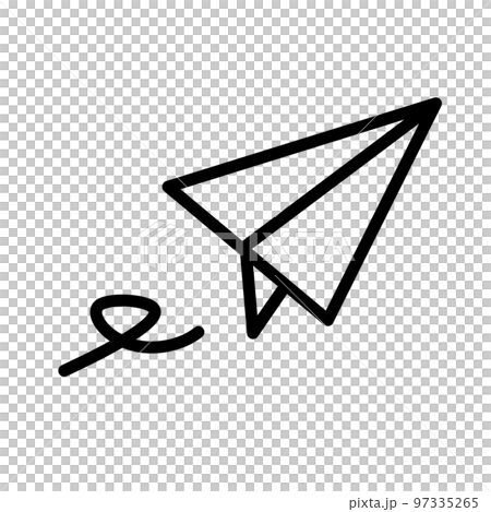 メール送信中の紙飛行機アイコン。メッセージ送信中。ベクター。 97335265