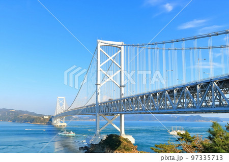 【徳島県】大鳴門橋と渦潮(鳴門の渦潮) 【徳島県】大鳴門橋と渦潮(鳴門の渦潮) 97335713