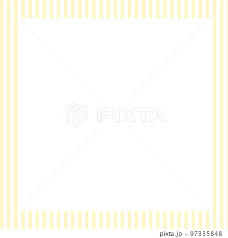 シンプルな黄色のストライプ正方形フレーム素材 シンプルな黄色のストライプ正方形フレーム素材 97335848