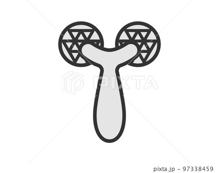 美顔ローラーアイコン（カラー）のイラスト 97338459