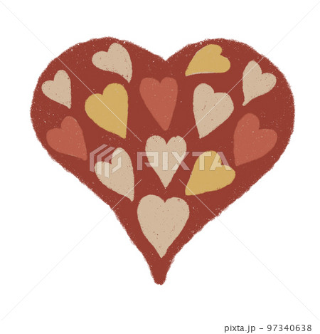 ハート ハートマーク 心臓のイラスト素材