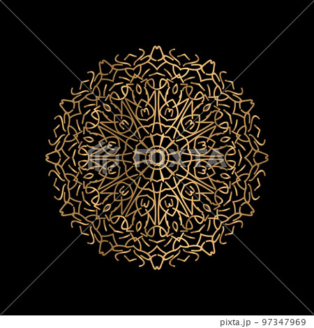 Mandala Flower Art Logo Background Design Mandala Flower Art Logo Background Design 97347969