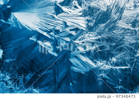 Christmas background with frozen pattern 97348473