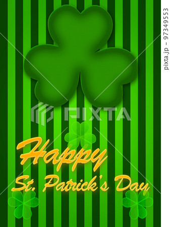 St Patricks Day Abstract background 97349553