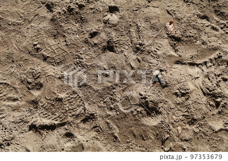 砂場の足跡 97353679