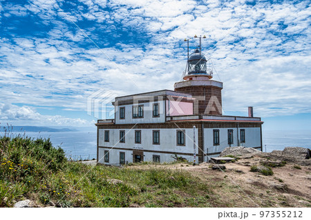 Finisterre Cape Lighthouse, Costa da Morte, Galicia, Spain. End of Saint James Way. 97355212