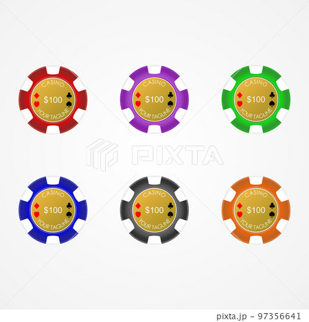 coin gambling with color variations image graphic icon logo design abstract concept vector stock. Can be used as a symbol related to poker game coin gambling with color variations image graphic icon logo design abstract concept vector stock. Can be used as a symbol related to poker game 97356641