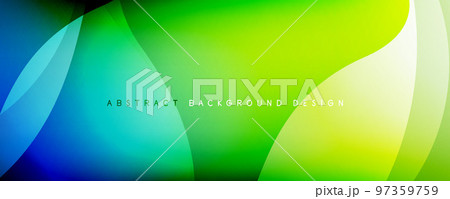 Dynamic trendy simple fluid color gradient abstract background with line effects. Vector Illustration For Wallpaper, Banner, Background, Card, Book Illustration, landing page 97359759
