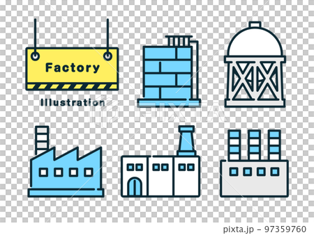 Factory vector illustration material. icon set. 97359760