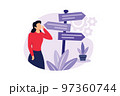 Decision making illustration, illustration exclusive design inspiration 97360744