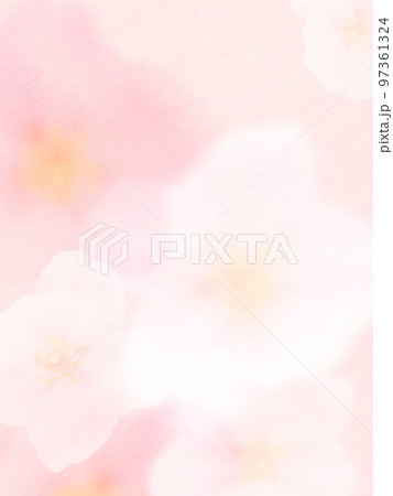 ほわほわした桜の背景 ほわほわした桜の背景 97361324