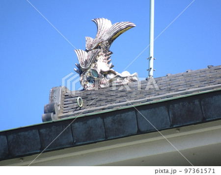 小牧山城の鯱(愛知県名古屋市)2022年10月 小牧山城の鯱(愛知県名古屋市)2022年10月 97361571