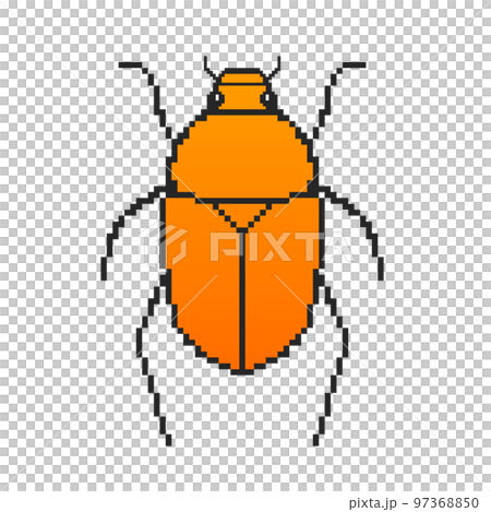 金龜子的像素藝術(橙色) 金龜子的像素藝術(橙色) 97368850