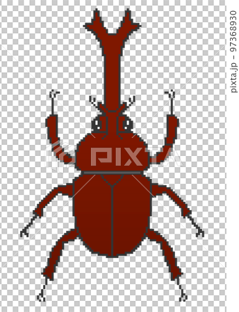 pixel art beetle 97368930